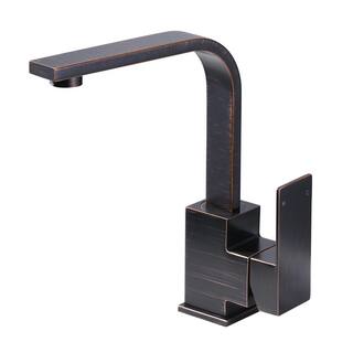 IVIGA Foundations Single Handle Bar Faucet Deckplate Not Included in Oil Rubbed Bronze VSK23RB