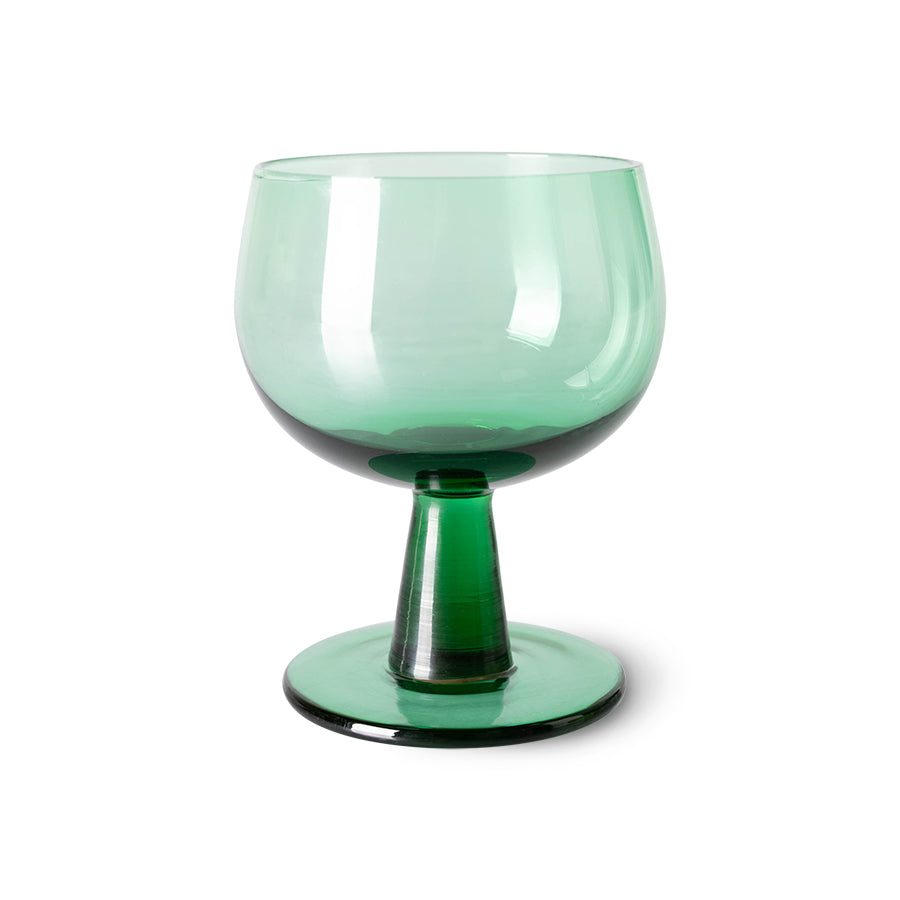 The Emeralds - Fern green wine glass low (set of 4)