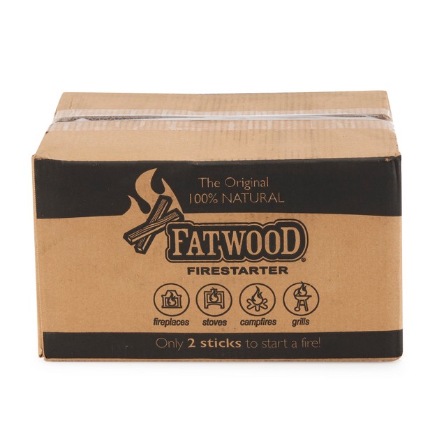 Better Wood Products All Natural 18 Pound Assorted Sizes Fire Wood Fatwood Firestarter Crate For Campfires Barbecues Wood Stoves And Fire Pits