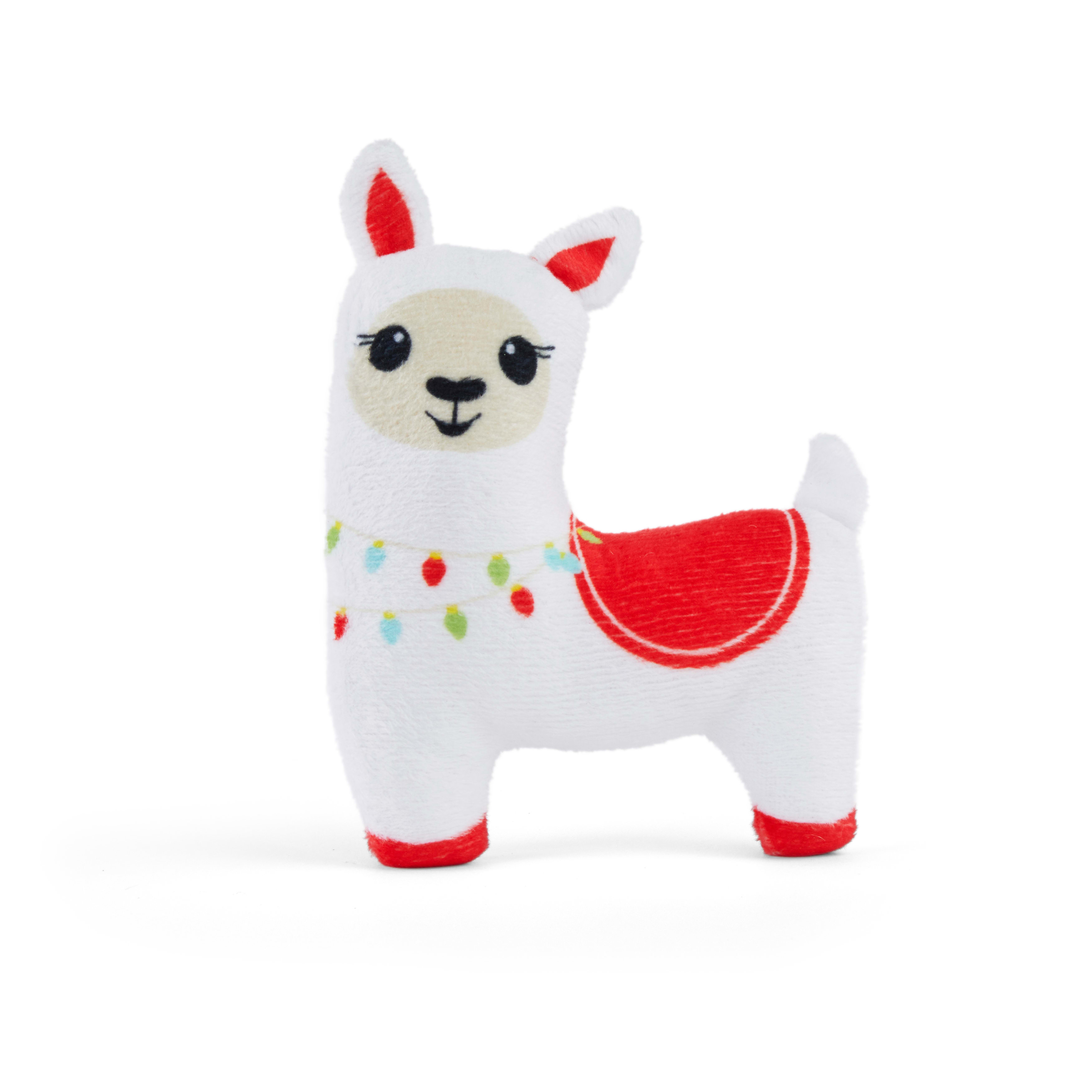 More and Merrier Plush Llama Dog Toy， X-Small