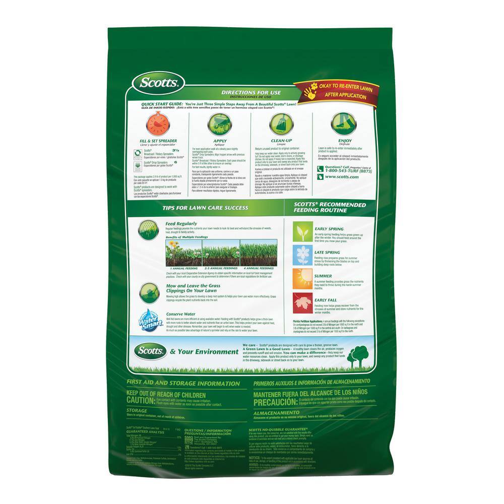 Scotts Turf Builder 42.18 lbs. 15000 sq. ft. Southern Lawn Fertilizer for Southern Grass 23415