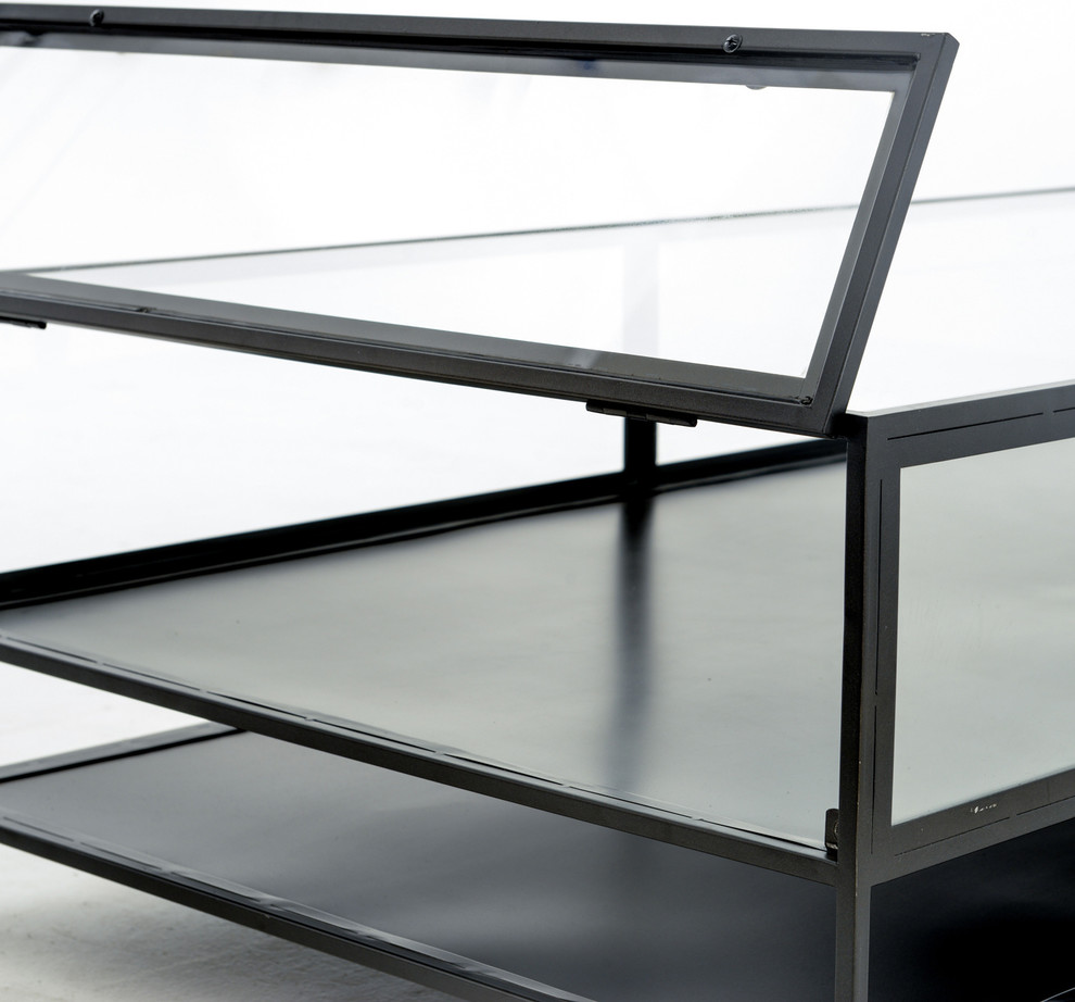 Shadow Box Coffee Table   Industrial   Coffee Tables   by HedgeApple  Houzz