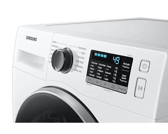 WW25B6800AWAC 29 cuft Front load washer with Super Speed an