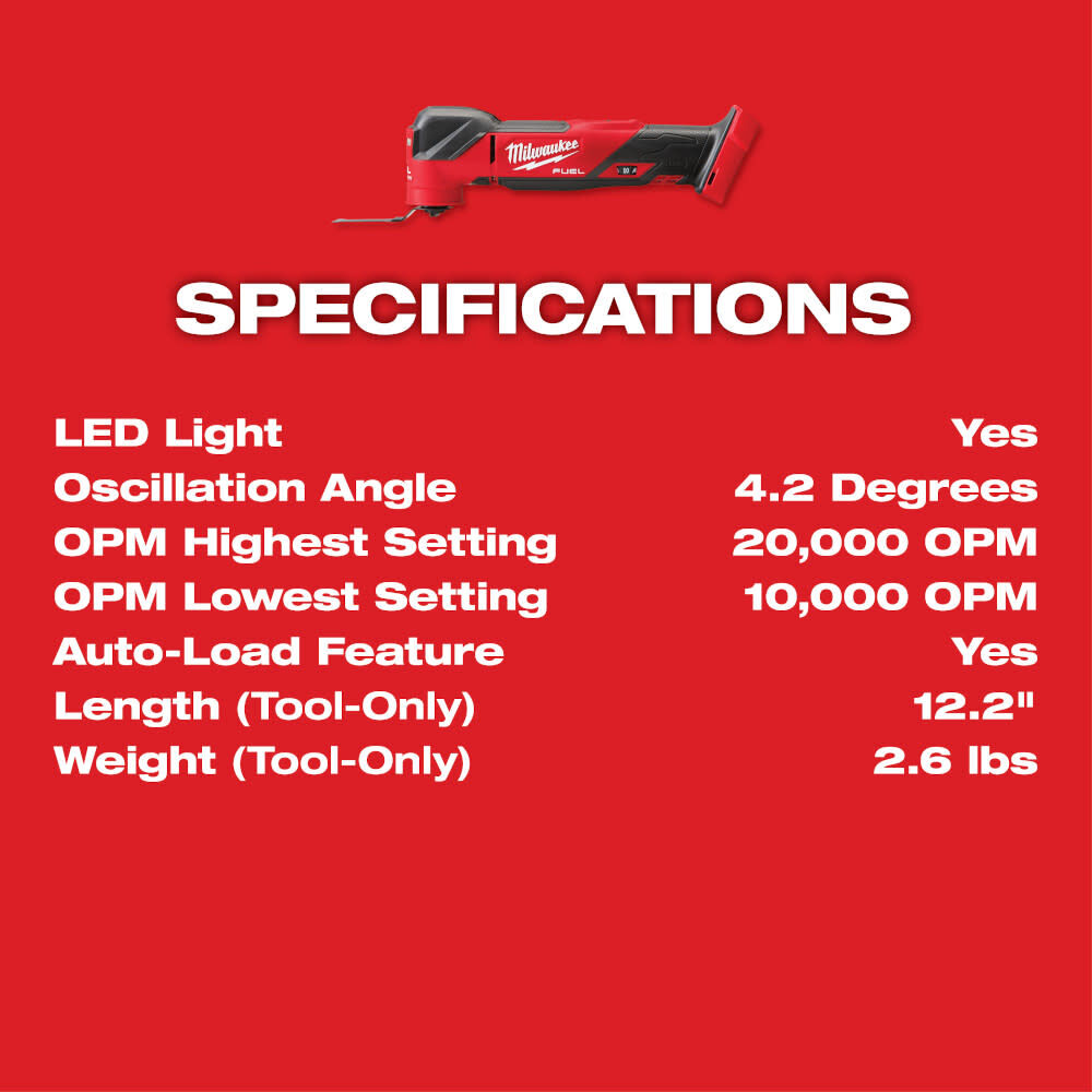 MW M18 FUEL Oscillating Multi-Tool Kit 2836-21 from MW