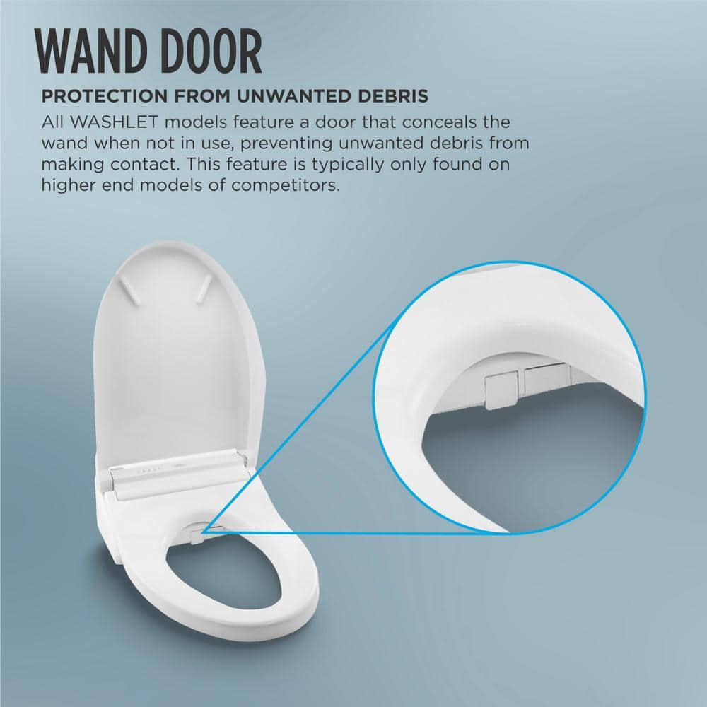 TOTO C2 Washlet Electric Heated Bidet Toilet Seat for Elongated Toilet in Cotton White