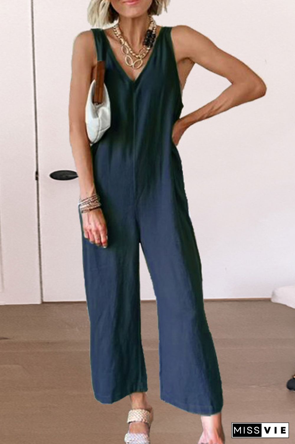 KarliDress Don't You Know Me Wide Leg Jumpsuit P12505