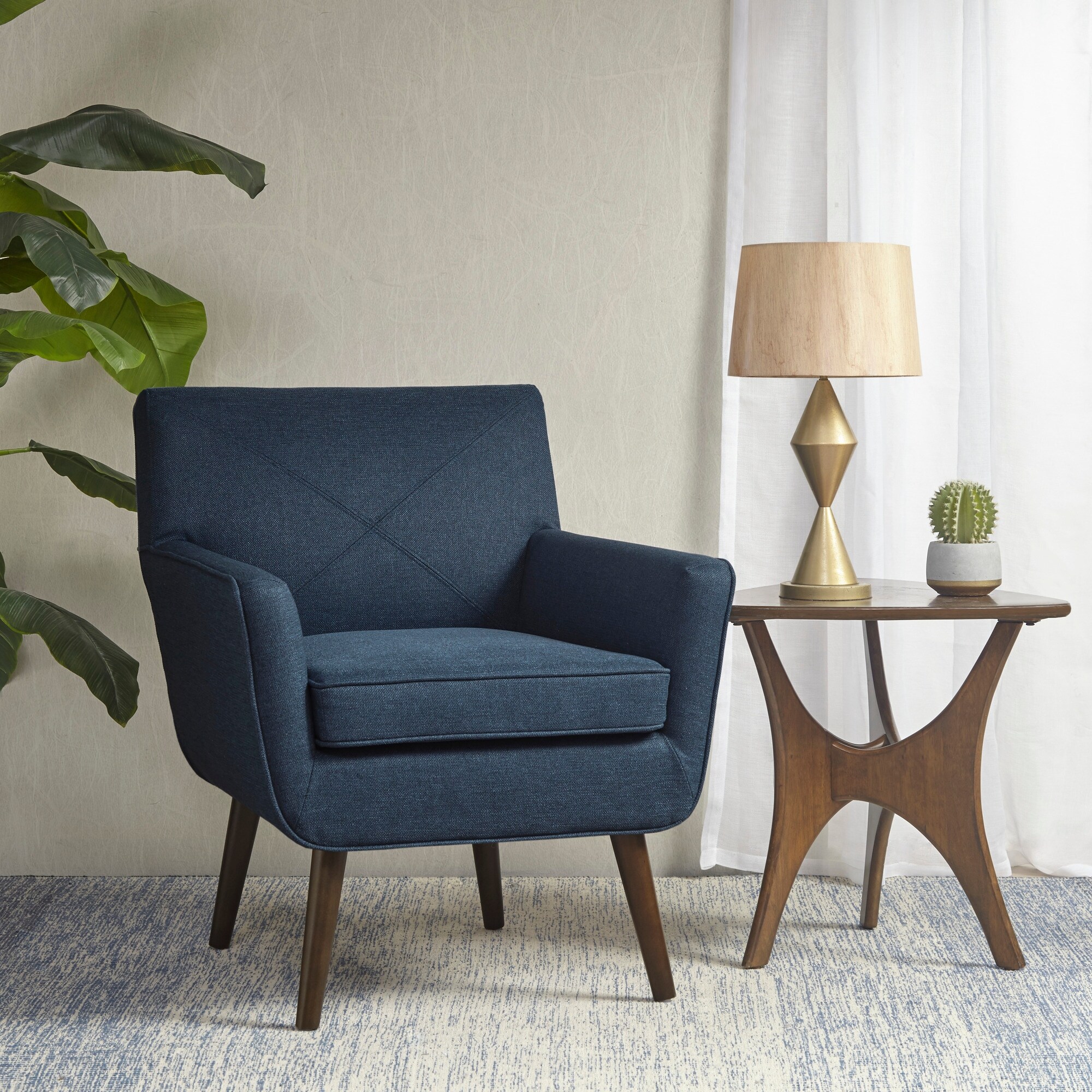 INK+IVY Finley Blue Accent Chair