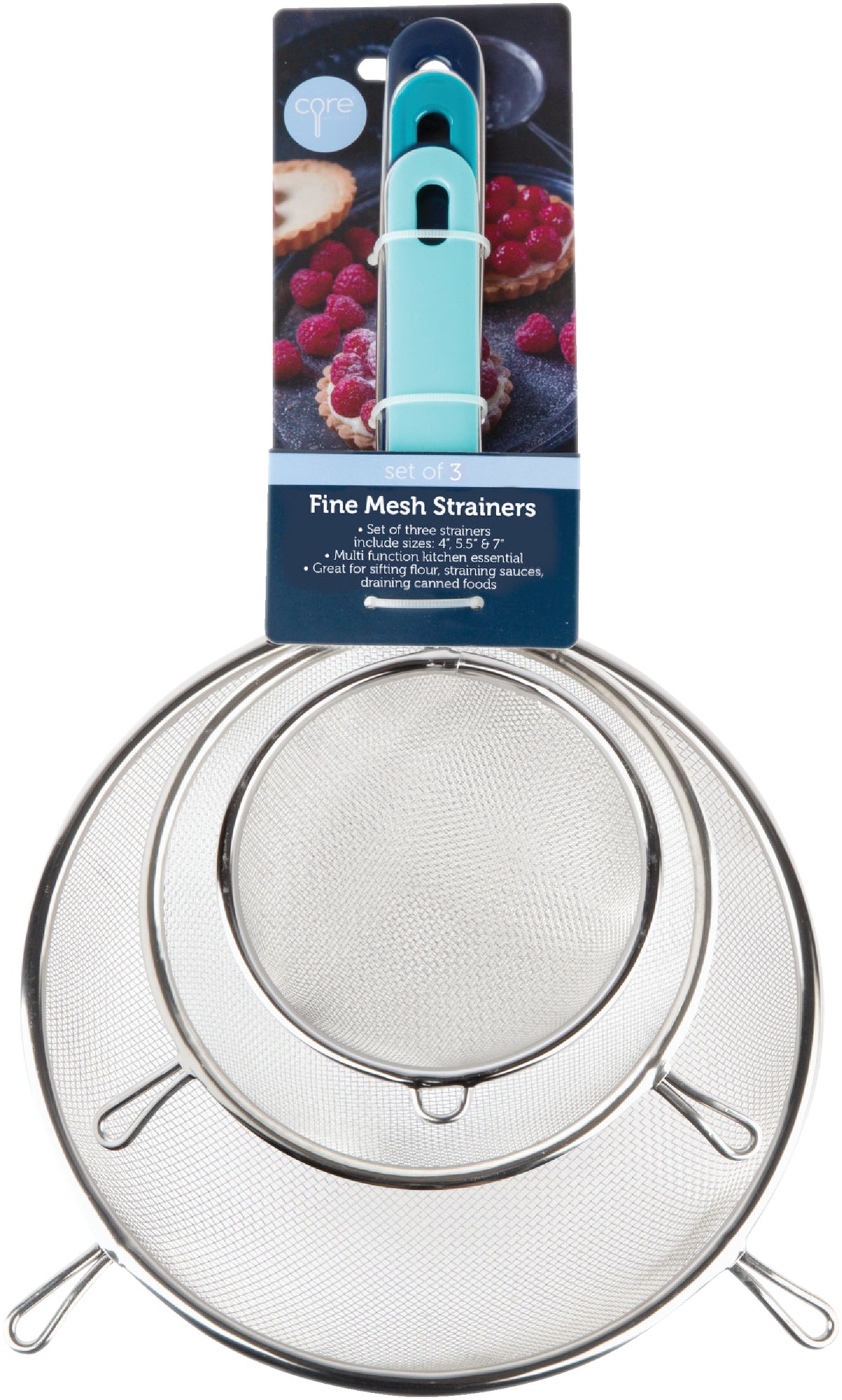 Core Kitchen 3-Piece Strainer Set