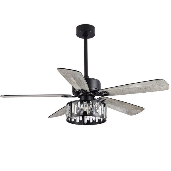 52-In Black Farmhouse Indoor Ceiling Fan with Light Remote Shopping - The Best Deals on Ceiling Fans | 40971725