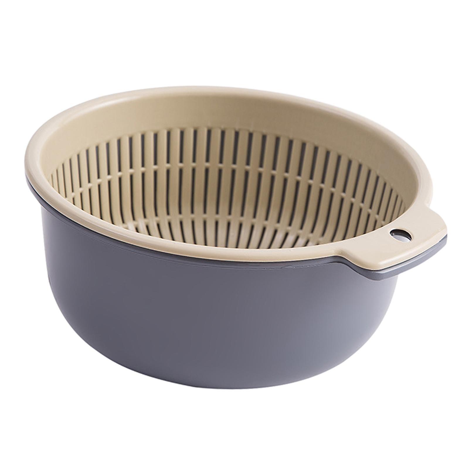 Vegetable Washing Drainage Basket Kitchen Colander Bowl For Salads Spaghetti Large Violet