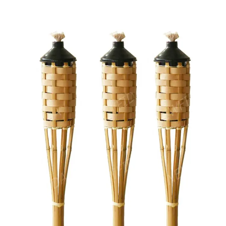 Tiki Tropical Decor Luau Party Garden Supplies Outdoor Bamboo Torch