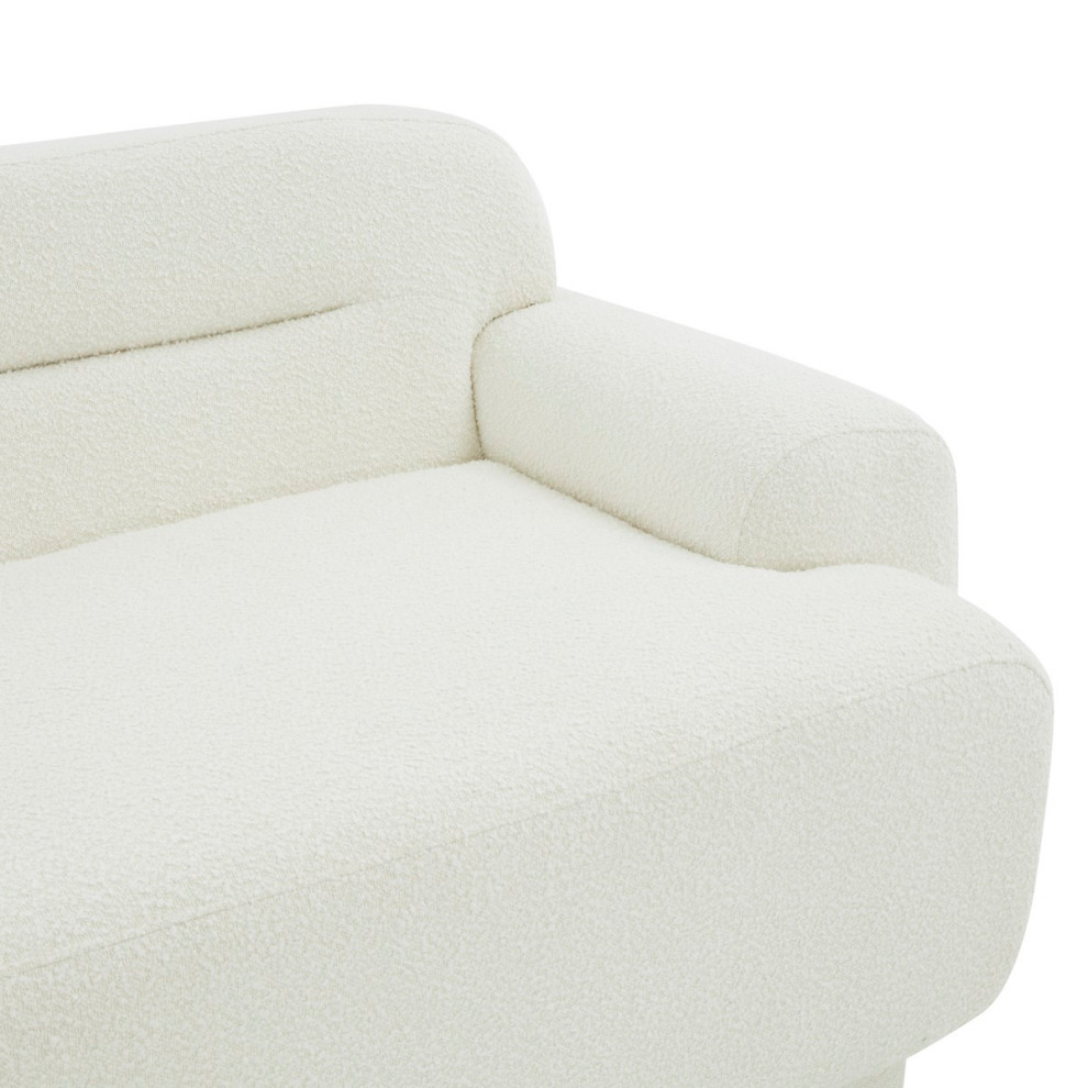 Safavieh Couture Taylina Boucle Sofa Ivory   Contemporary   Sofas   by Safavieh  Houzz