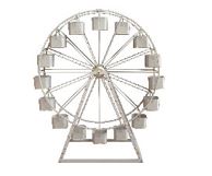 3 FT X 8 FT X 9 FT White Ferris Wheel