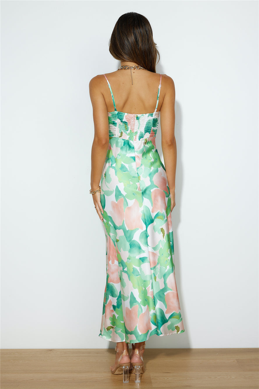 Having Fun Maxi Dress Green