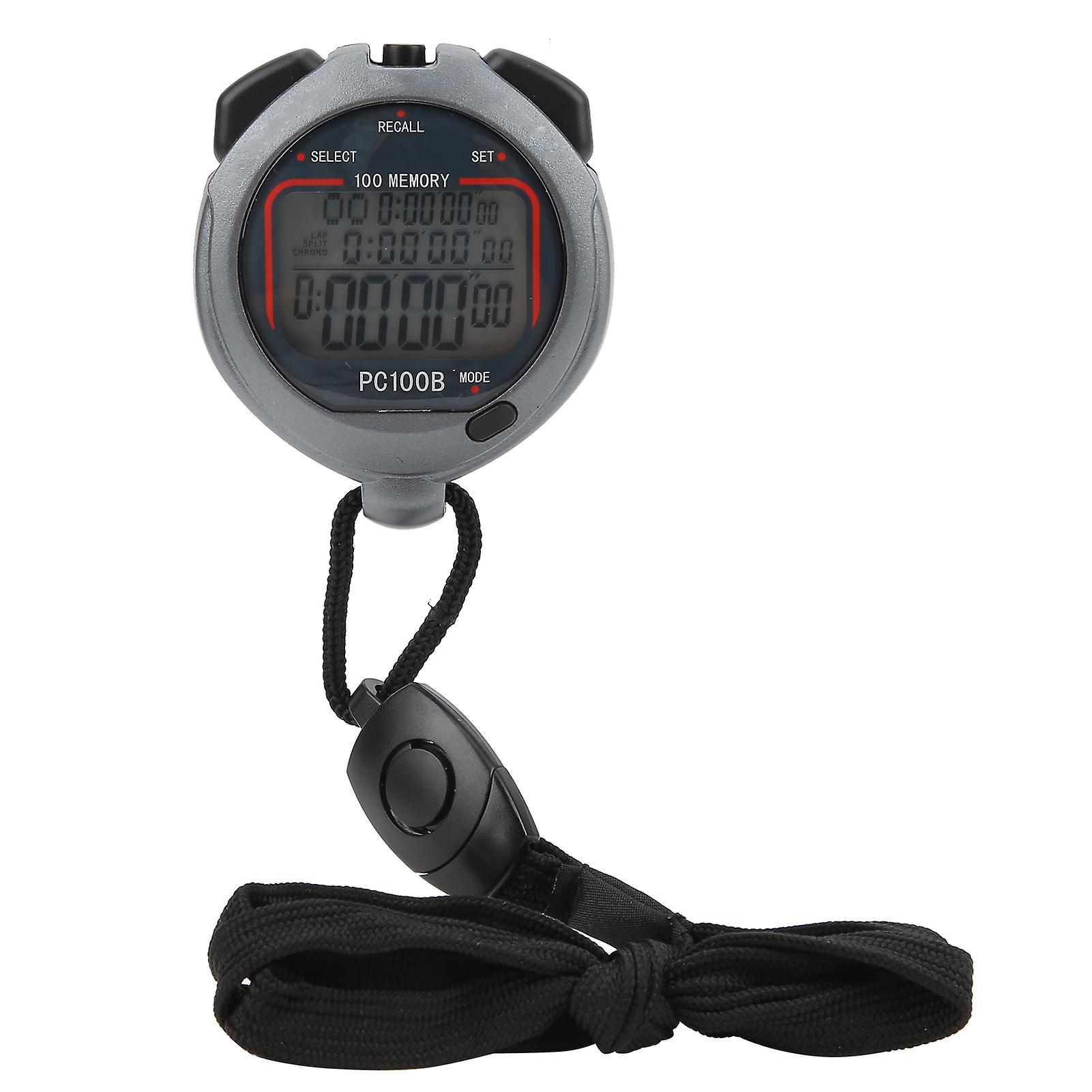 Pc100b Digital Sport Stopwatch Timer Handheld Chronograph Digital Stopwatch For Running