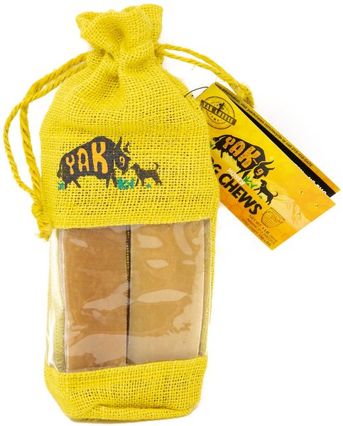 Yak9 Chews Honey Yak Chew Dog Treats， 2 count， Large