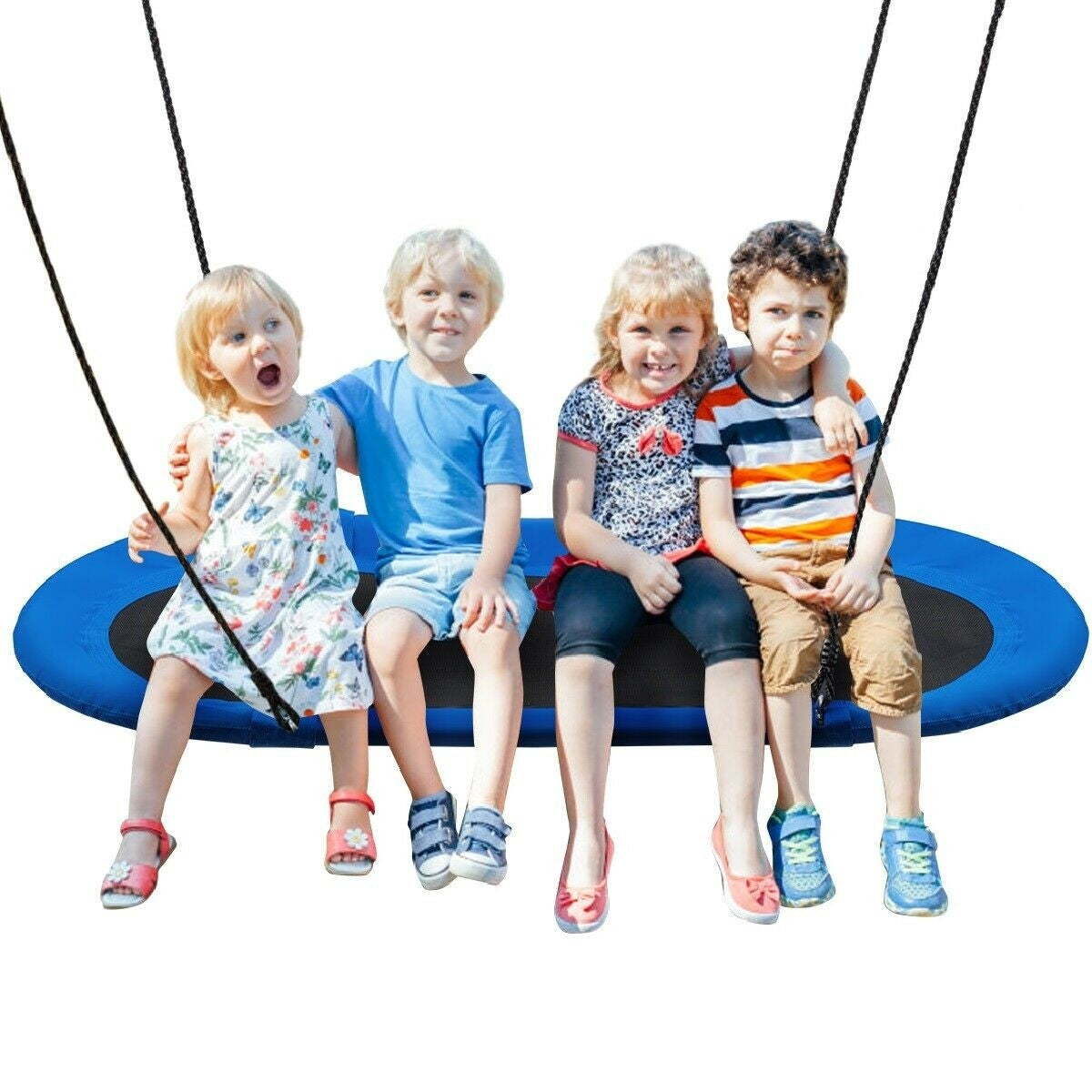 Costzon 60'' Giant Waterproof Platform Saucer Tree Swing Set, 700 lb Weight Capacity