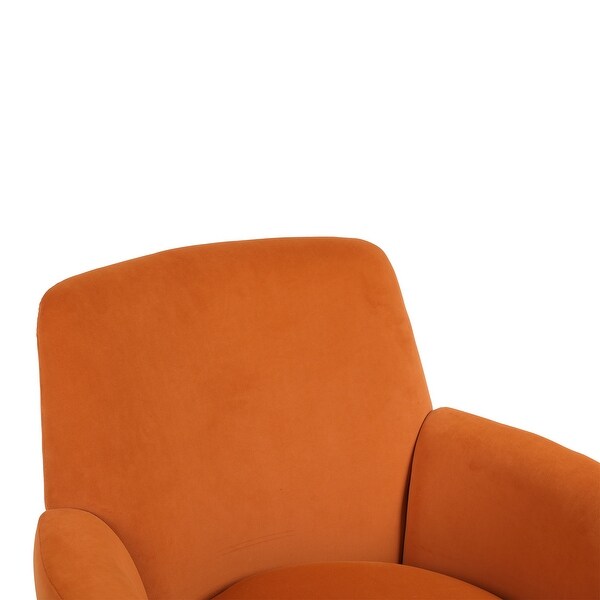 Velvet Swivel Barrel Chair，Swivel Accent Chairs Armchair for Living Room