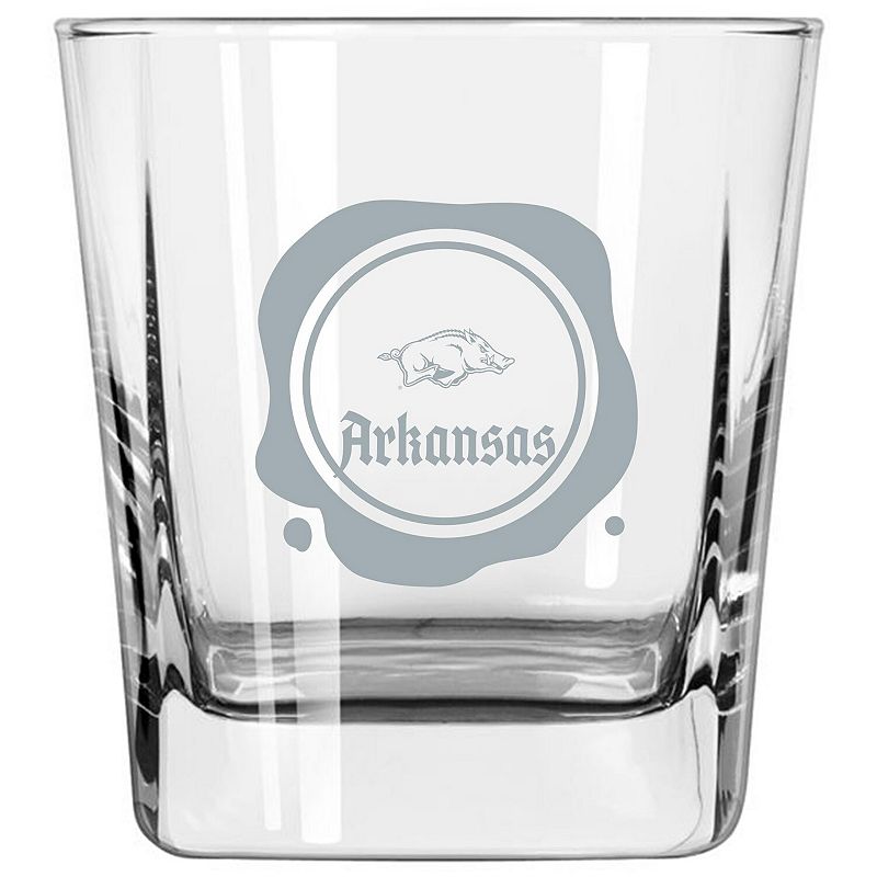 Arkansas Razorbacks 14oz. Frost Stamp Old Fashioned Glass