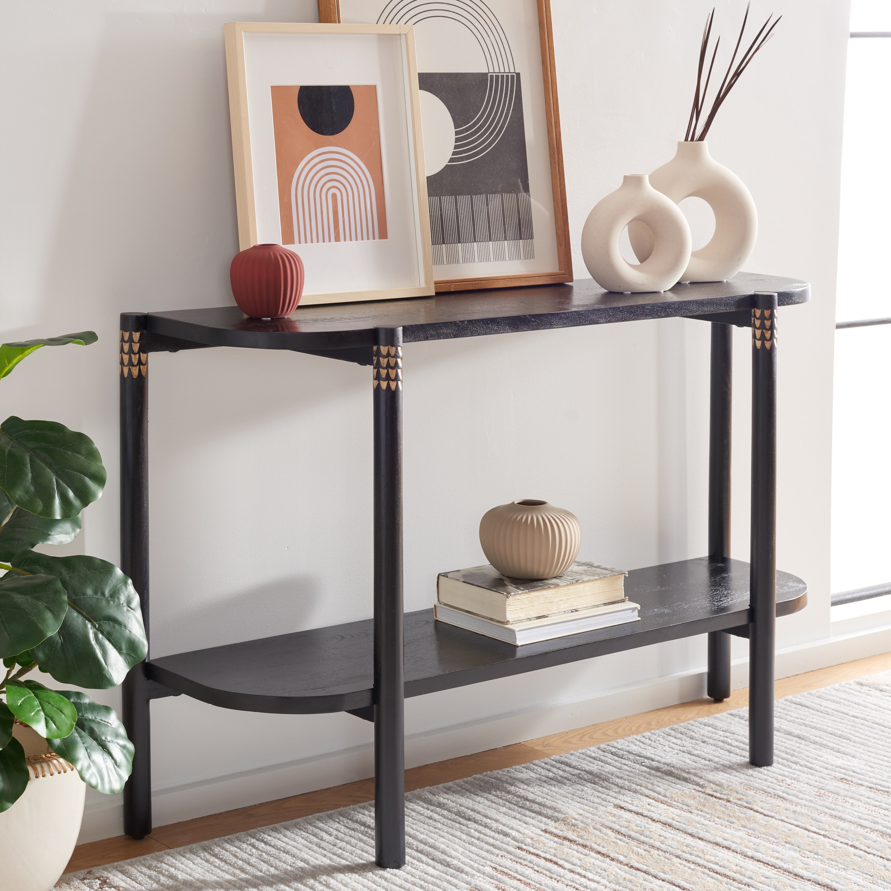 SAFAVIEH Errington Console Table - 47 in. W x 14 in. D x 30 in. H