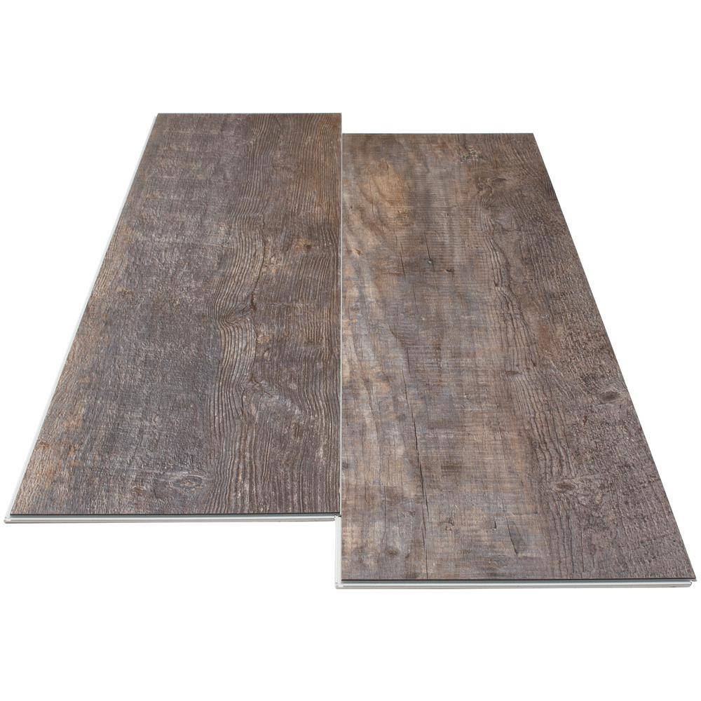 Lifeproof Seasoned Wood 6 MIL x Multi-Width x 48 in. L Click Lock Waterproof Luxury Vinyl Plank Flooring (19.5 sqftcase) I114813L