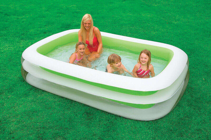 Intex 203 gal Rectangular Plastic Inflatable Pool 22 in. H X 69 in. W X 103 in. L