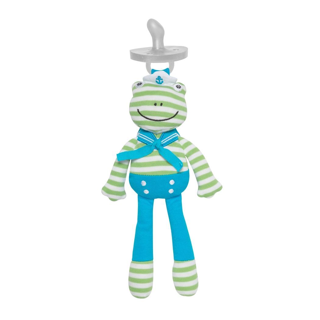 Organic Pacifier Buddies - Skippy The Frog