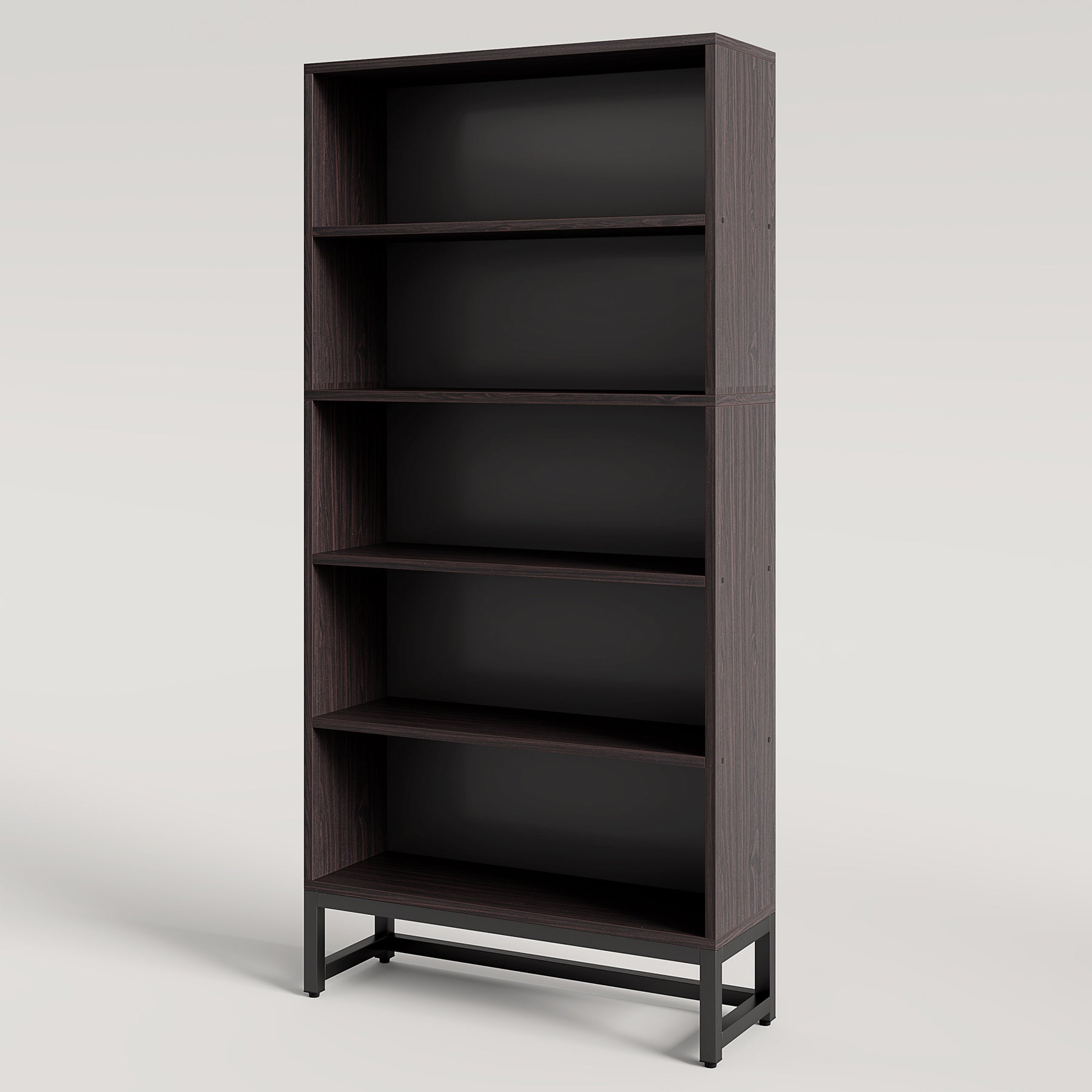 70.8 Bookcase, Large Bookshelf Organizer with 5-Tier Storage Shelves