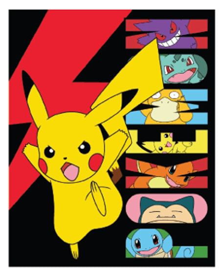 Pokemon Throw Blanket， 