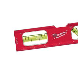 MW 7 in. Billet Torpedo Level with 25 ft. Compact Tape Measure 48-22-5107-48-22-6625