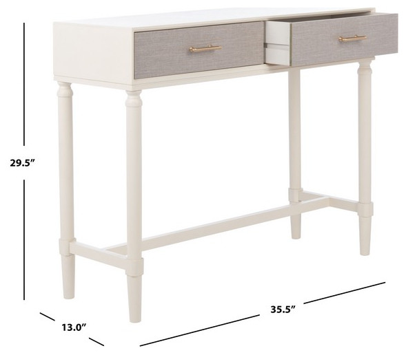 Estella 2Drw Console Table Safavieh   Transitional   Console Tables   by Safavieh  Houzz