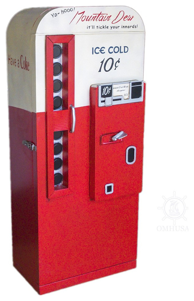 Coca Cola Vending Machine Storage   Eclectic   Accent Chests And Cabinets   by HomeRoots  Houzz