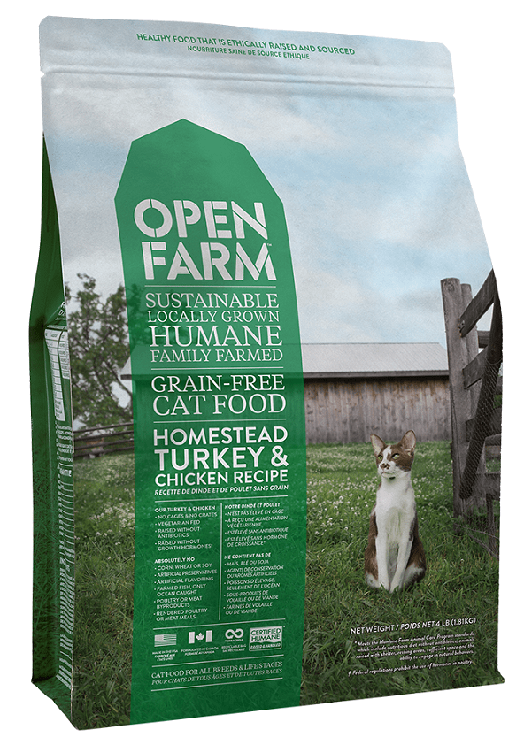 Open Farm Grain Free Homestead Turkey and Chicken Recipe Dry Cat Food