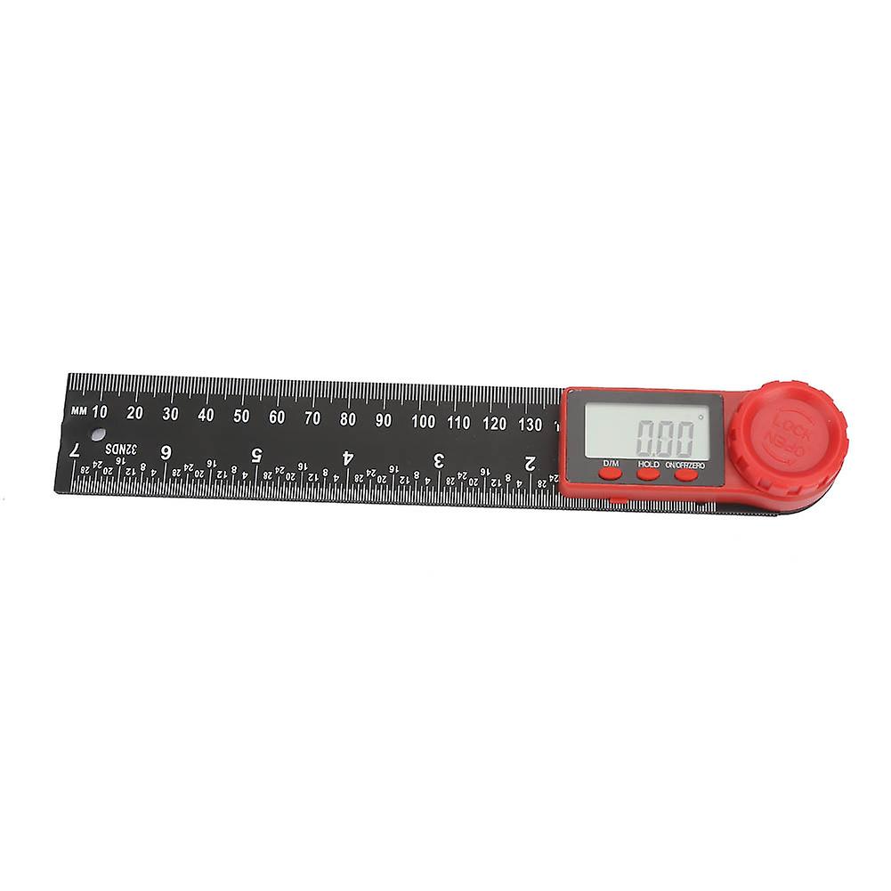 Carbon Fibre Multifunction Angle Finder Digital Protractor Ruler 360 Degrees 200mm