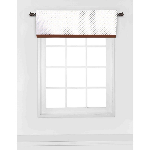 Bacati Pin Dots Multicolor Window Valance