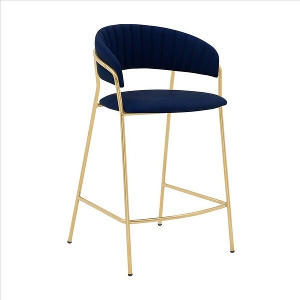 26 Inch Leatherette Seat Counter Height Barstool