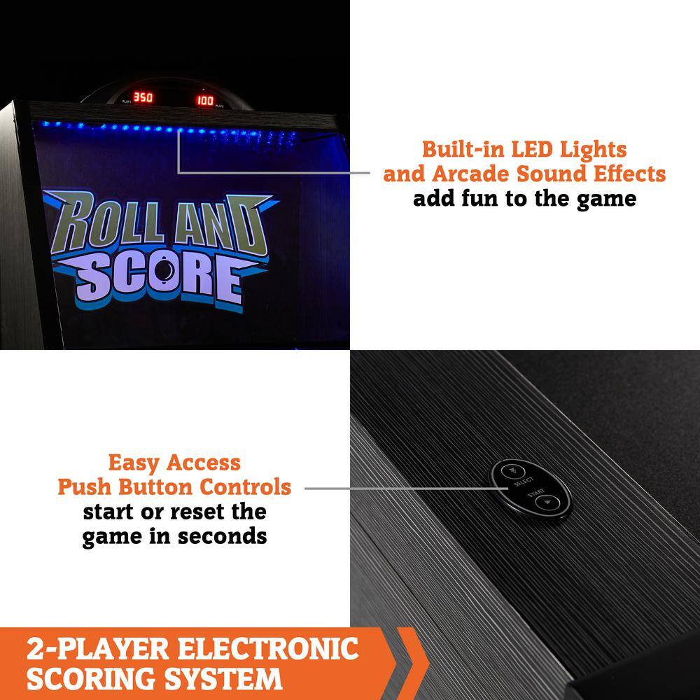 HALL OF GAMES 9 ft. Roll and Score with LED Lights and Electornic Scorer AC208Y21002