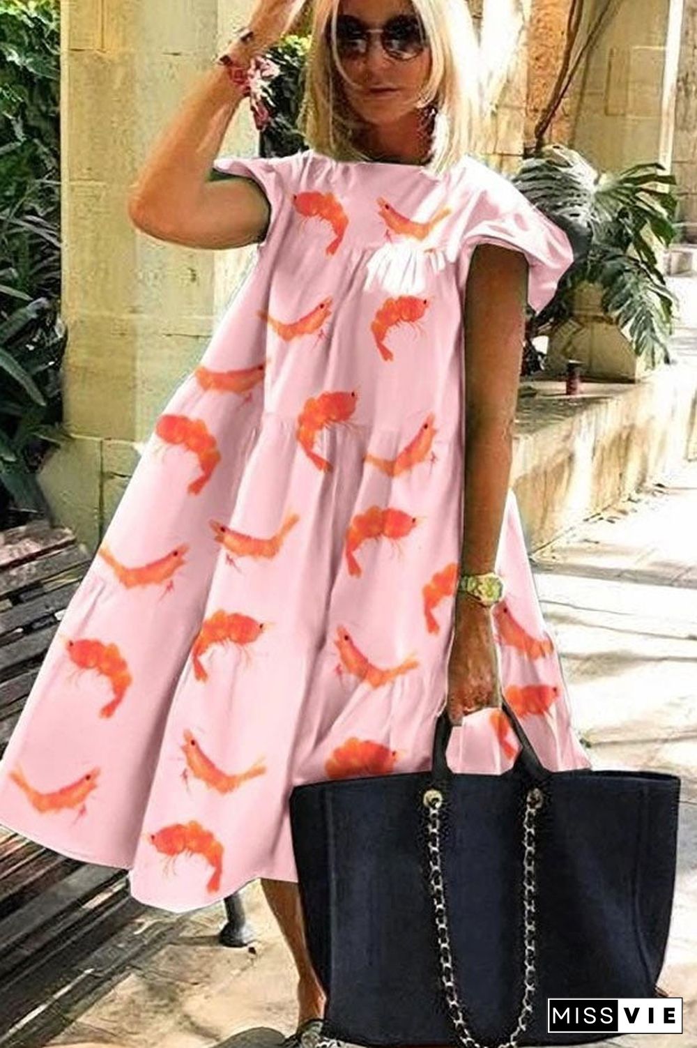 Lovely Sweet Print A-line Dress