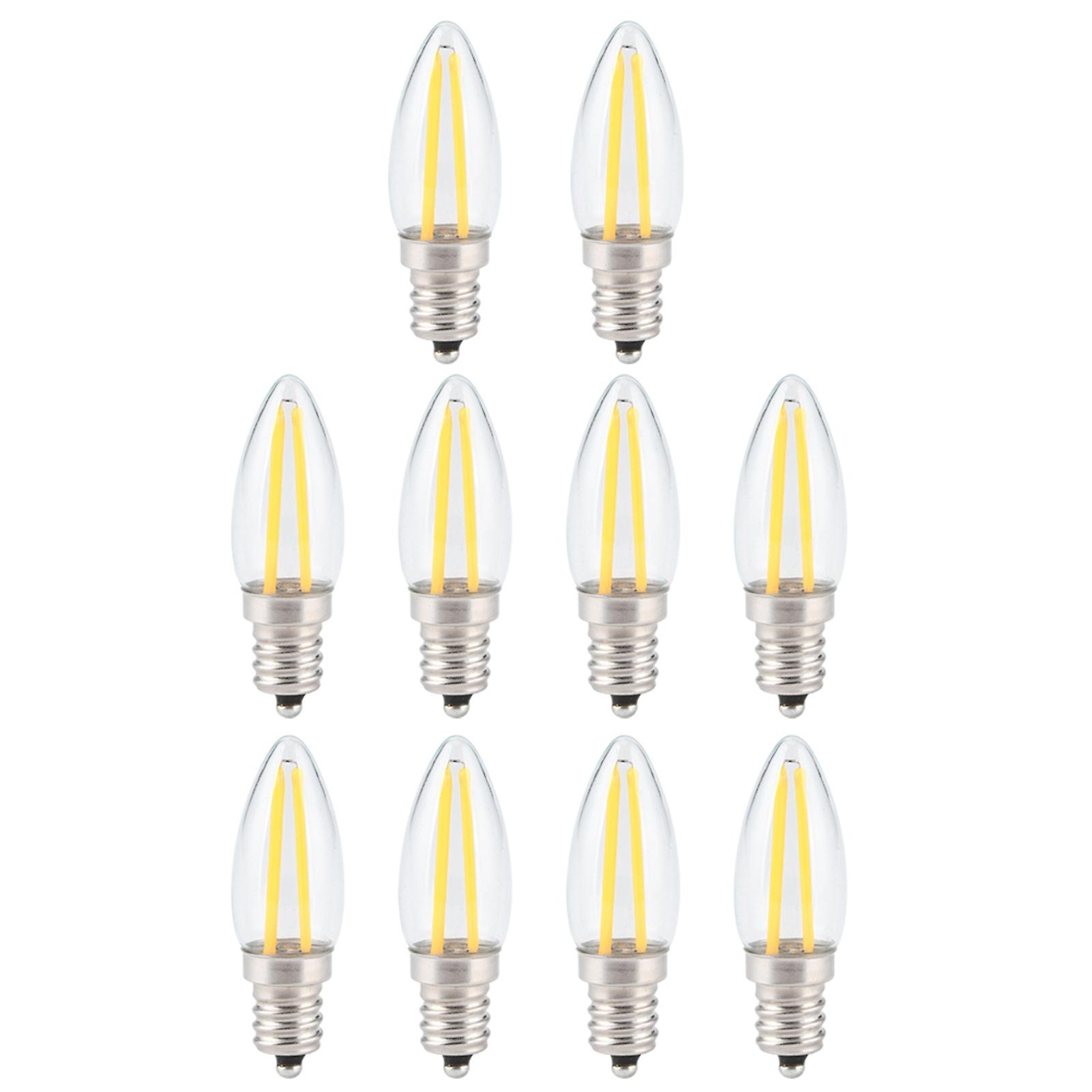 10pcs E12 Long ment Small Led Light Bulbs Dimmable Lamp 1.5w Ac110v For Home Lighting