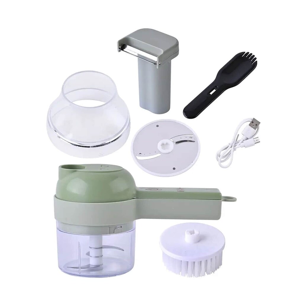 4 in 1 Handheld Rechargeable Food Chopper with USB Cable (Battery