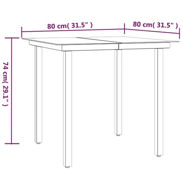 vidaXL 3/5/7/9 Piece Patio Dining Set Poly Rattan