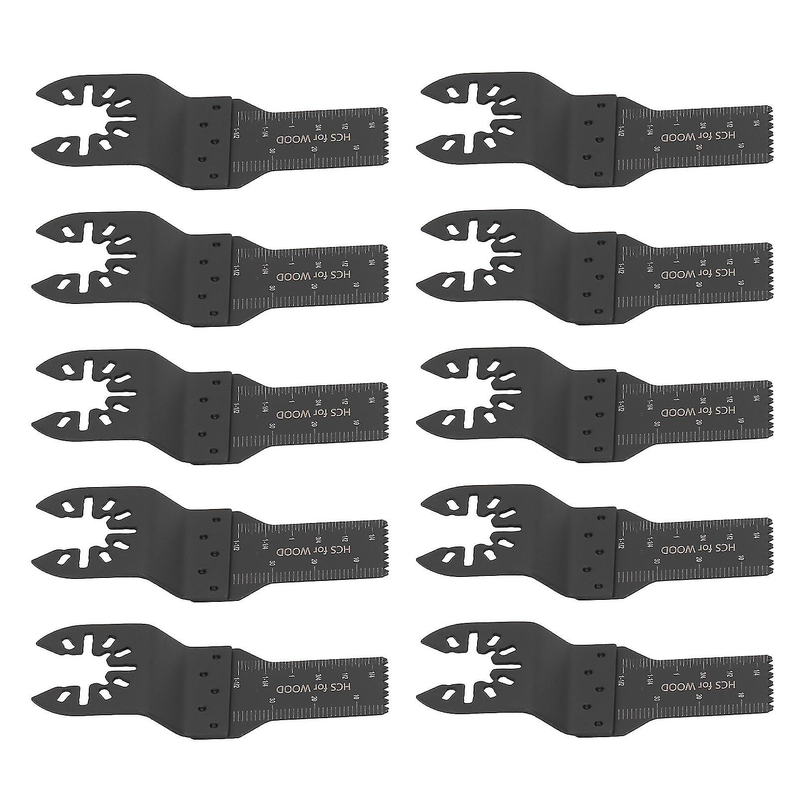 10Pcs Oscillating Saw Blade 20mm Quick Release Multitool Tool Set Kit for Wood Plastic