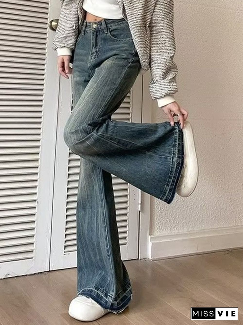 Vintage High Rise Flare Jeans