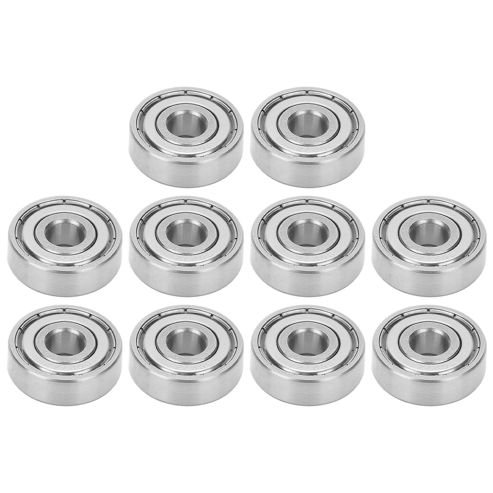 10pcs Ball Bearings Stainless Steel High Rotating Speed Roller Skating Accessories S627z