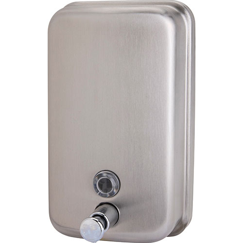 Genuine Joe 02201 Stainless Steel Corrosion Resistant Soap Dispenser | GJO02201