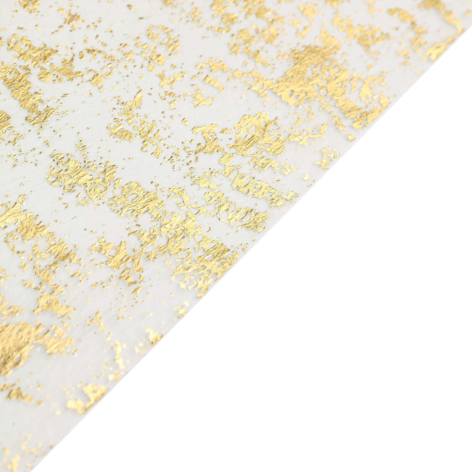 Sparkly Metallic Gold Foil Thin Mesh Polyester Table Runner 25GSM 108