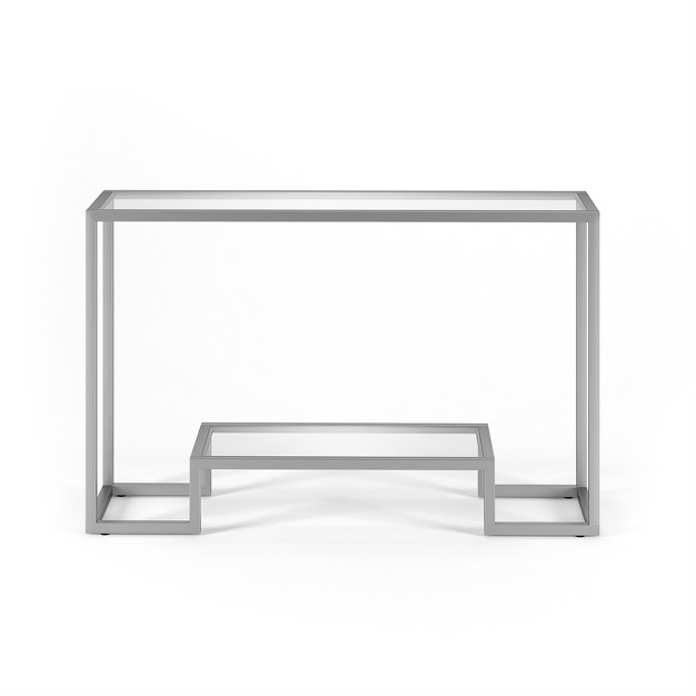 Metal Console Table In Gray Henn amp hart