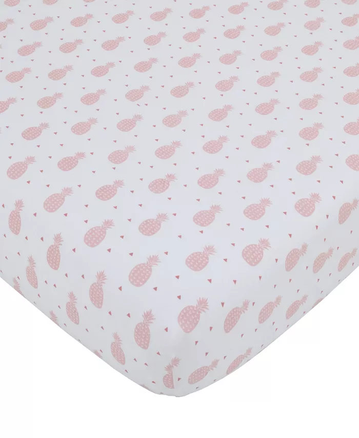 NoJo Tropical Flamingo 4-Piece Crib Bedding Set