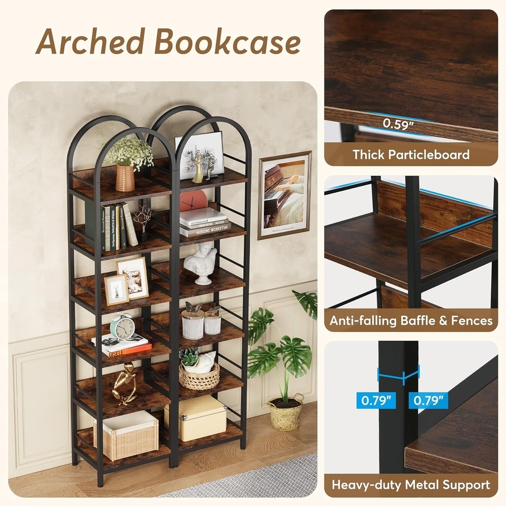 Tall Arched Bookcase  78.7\