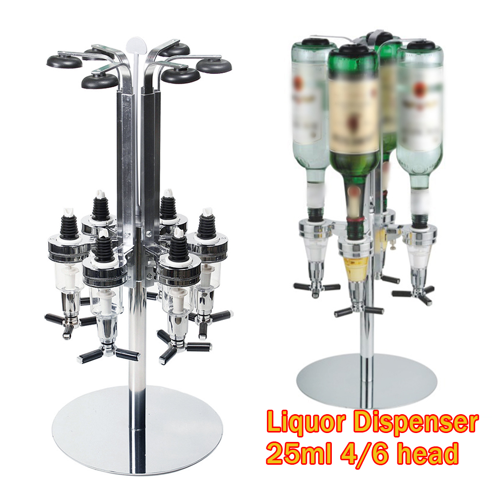 TOOL1SHOoo Liquor Wine Dispenser 25ml Bottle Dispenser Bar Dispenser 4/6 Head Fancy Wine Bottle